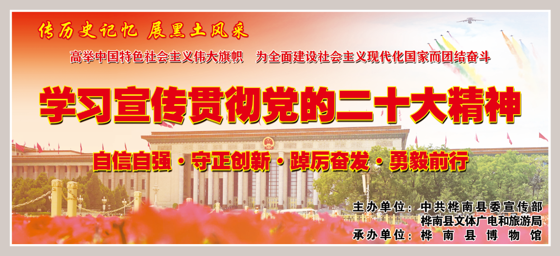 传历史记忆·展黑土风采 桦南县博物馆举办《学习宣传贯彻党的二十大精神》主题图片展